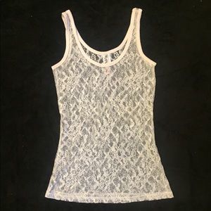 Lace see through tank